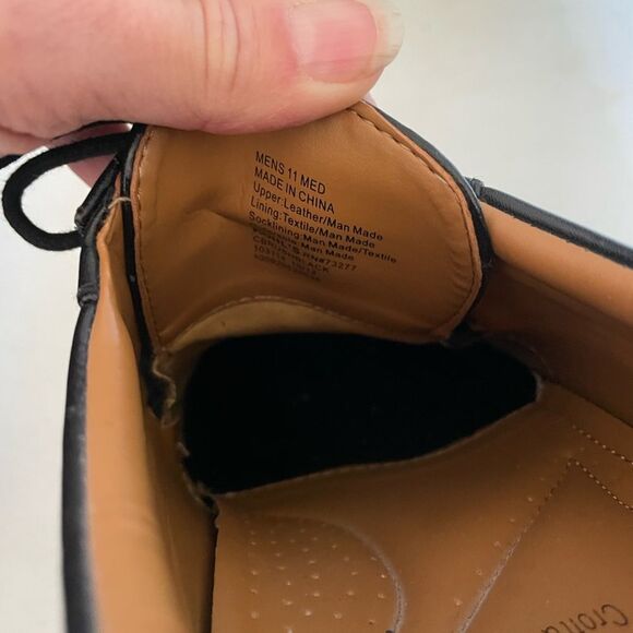 Croft & Barrow Mens Sz 11 M Black Leather Oxford Core Technology Loafers shoes - Picture 7 of 7